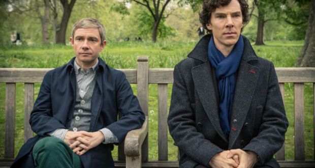 Martin Freeman and Benedict Cumberbatch as Watson and Holmes: sharing a flat but not a bed