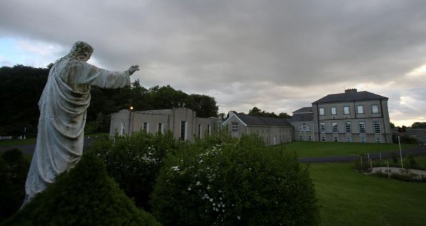 The Sean Ross Abbey in Roscrea, Tipperary, a mother and baby home run by the Sisters of the Sacred Heart of Jesus and Mary from 1930 to 1970. Records show that between April 1st, 1960, and March 31st, 1967, of the 634 children adopted then, 111 went to the US, nine to England and two to Scotland. Photograph: Niall Carson/PA