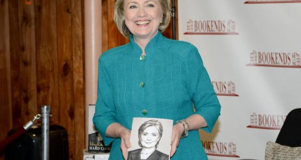 Hillary Rodham Clinton signs copies of her book “Hard Choices” at Bookends Bookstore earlier this month in Ridgewood, New Jersey. Bloomberg estimates that the potential candidate for the 2016 presidential election earned $12 million since leaving her post at the State Department in February 2013. Photograph: Michael N. Todaro/Getty Images