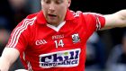 Brian Hurley of Cork in the Cadbury’s All Ireland Under 21 Football Championship Semi-Final. Photograph: INPHO/James Crombie