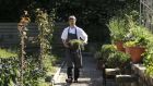  Graham Neville, the chef at Restaurant FortyOne, pictured in a walled garden in Killiney, Co Dublin where much of the award winning restaurant’s food came from. Photograph: Collins Dublin.