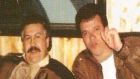Jhon Jairo Velasquez (right) pictured with drug lord Pablo Escobar in Colombia in the 1980s. 