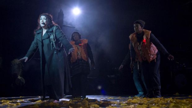 Kate Bush performing her Before the Dawn concert at the Hammersmith Apollo in west London. Photograph: PA 