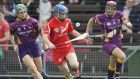Cork’s Briege Corkery on the ball against Wexford in the All-Ireland  camogie championship semi-final replay at  Walsh Park, Waterford. Photograph: Inpho.
