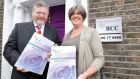 Minister for Children and Youth Affairs James Reilly and Dublin Rape Crisis Centre chief executive Ellen O’Malley Dunlop at the launch of the DRCC’s 2013 annual report. Photograph: Sasko Lazarov/Photocall Ireland 