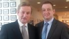 Taoiseach Enda Kenny with   John McNulty (right). Photograph: Donegal Daily