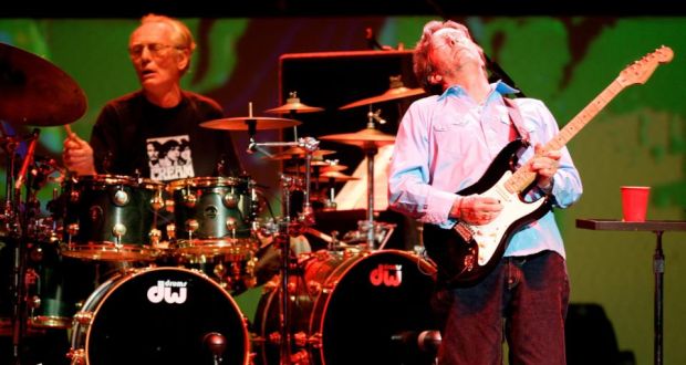 Ginger Baker (left) - who formed Cream in the 1960s with Eric Clapton (right) and Jack Bruce and later played with Blind Faith - will perform at the Everyman Theatre at this year’s Guinness Cork Jazz Festival. This image is of a Royal Albert Hall show in 2005. File photograph: Dylan Martinez/Reuters