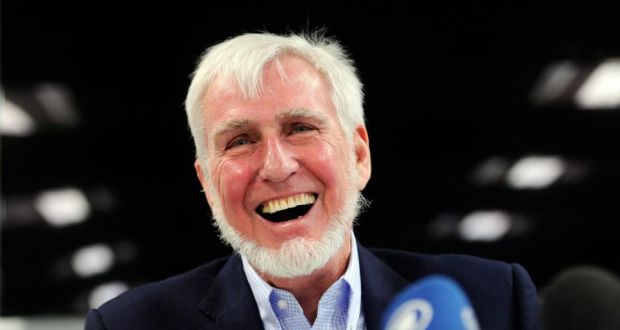  Nobel Prize winner US Professor John O’ Keefe speaks to reporters after winning the award for Physiology or Medicine during a press conference in London. Photograph: Facundo Arrizabalaga/EPA 