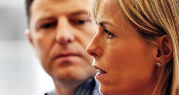 Gerry and Kate McCann. British police are reviewing a file of the worst abuse directed against the couple. Photograph: John Stillwell/PA