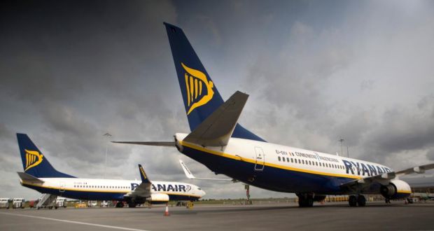 Ryanair, one of the weightiest stocks on the Iseq, contributed to yesterday’s decline by falling 2.37 per cent to close at €6.82. Photograph: Simon Dawson/Bloomberg