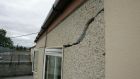 Cracking in a house caused by the use of pyrite. Photograph: Frank Miller