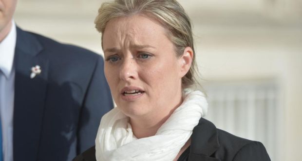 Maíria Cahill arrives for her meeting with Northern Ireland First Minister Peter Robinson at Stormont yesterday. Photograph: Charles McQuillan/Getty Images