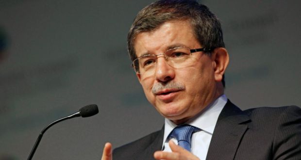 Turkey’s prime minister Ahmet Davutoglu. “The Barbaros ship will continue to do its seismic studies . .  nobody should try to create a crisis.” Photograph: Kerem Uzel/Bloomberg