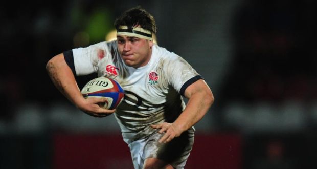  Jamie George in action for the England Saxons against Ireland Wolfhounds at  Kingsholm Stadium in Gloucester, England. Photo:  Stu Forster/Getty Images