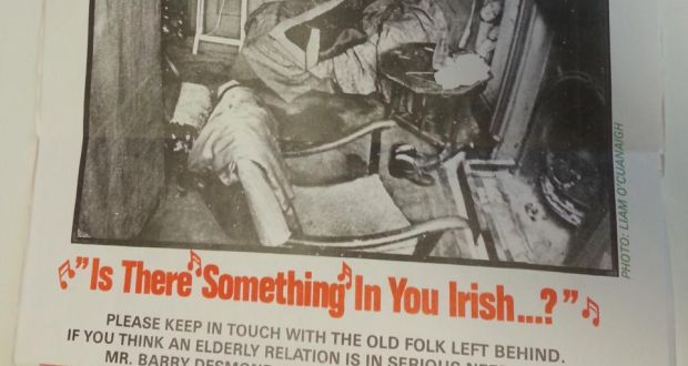 Alone, the charity working with socially isolated older people, replicating an ad they ran in Irish newspapers in Britain and the US in the early 1980s, as the last wave of mass emigration from Ireland was just beginning. 