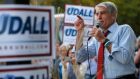 In Colorado, sitting Democrat Mark Udall has been lambasted for his negative “war on women” ads against Republican congressman Cory Gardner. Photograph: Doug Pensinger/Getty Images