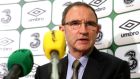 Martin O’Neill: juggling his options in advance of the visit to Celtic Park.  Photo: Cathal Noonan/Inpho