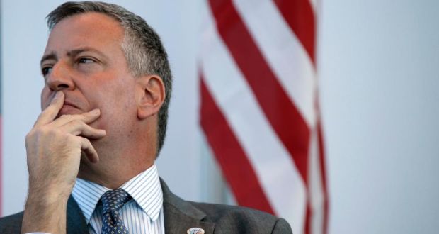 New York City mayor Bill de Blasio vowed to continue the policy of making low-level marijuana arrests. Now his administration is publicly embracing the notion that small-scale possession of marijuana merits different treatment. Photograph: Mike Segar/Reuters