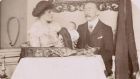 Maud Gonne  MacBride, Major John MacBride and their baby Sean in 1904