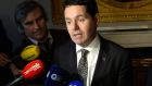Minister for Transport Paschal Donohoe has defended Enda Kenny, saying: ‘I could not see a leader who is further out of the bunker than the Taoiseach’. Photograph: Dara Mac Dónaill/The Irish Times.