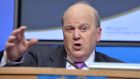 Minister for Finance Michael Noonan told Fianna Fáil finance spokesman Michael McGrath that “things are going quite well for AIB”. Photograph: Alan Betson/The Irish Times