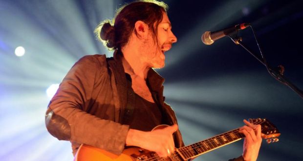 Hozier performing at the Olympia Theatre in Dublin on Thursday night. Photograph: Dave Meehan