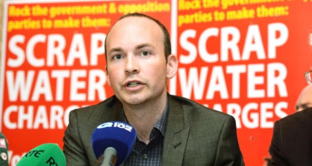 An Irish Times/Ipsos MRBI poll showing that less half of households intend to pay the water charges has been described as “disastrous” news for the Government,  Socialist Party TD Paul Murphy has said. Photograph: Alan Betson/The Irish Times