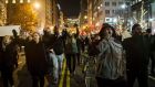 Demonstrators march through Washington following a Staten Island grand jury’s decision not to indict a New York police officer in the choke-hold death of Eric Garner. Photograph: Reuters