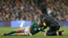  Johnny Sexton was one of three Ireland players to suffer head injuries during the Autumn Internatonal against Australia. Photograph: Colm O’Neill/INPHO