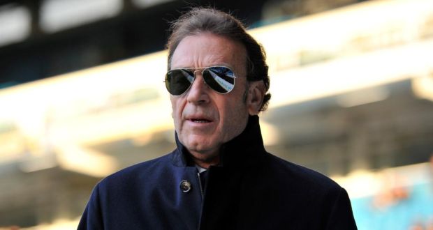 Massimo Cellino President and Director of Leeds United has backed his player amid racist allegations and charges. Photograph: Clint Hughes/Getty Images