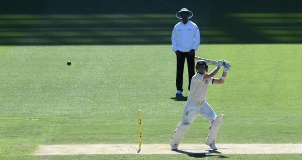  Australian captain Steve Smith plays a stroke on the first day of the third Test against India at the MCG in Melbourne. Photograph:  Australia, 26 December 2014. Photograph: Julian Smith/AAP/EPA