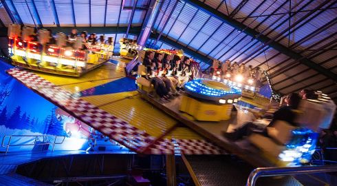 People enjoy themselves at Winter Funderland in the RDS yesterday on Monday, December 29th. Pic: Collins Photos. Photograph: Collins Photos
