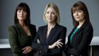 UTV Ireland’s three news reporters Sarah O’Connor, Claire Brock and Sinéad O’Donnell.
