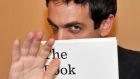 BJ Novak with his children’s book The Book with No Pictures. Photograph: David Becker/Getty Images