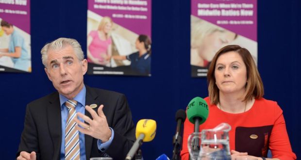 General secretary of the INMO Liam Doran and organisation president Claire Mahon said they had a mandate from members to withdraw labour. Photograph: Eric Luke/The Irish Times
