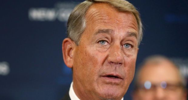US Speaker of the House John Boehner. A former employee at Mr Boehner’s country club has been indicted on a charge of threatening to murder the politician. Photograph: Jonathan Ernst/Reuters