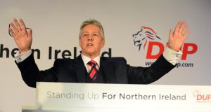Asked the extent to which “faith and church should influence the party” on a 0 (not at all) to 10 (maximum) scale, members gave a 6.8 score. Would any democratic European party score higher? Party leader and First Minister Peter Robinson scores “faith” at 10, whilst arguing clearly that the DUP should not be the creature of one church. So Richard Dawkins won’t be applying for DUP membership anytime soon. Photograph: Arthur Allison/Pacemaker Press