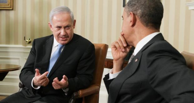 Us president Barack Obama meets with Israel prime minister Benjamin Netanyahu in the  White House in  2011. Photograph: Doug Mills/The New York Times