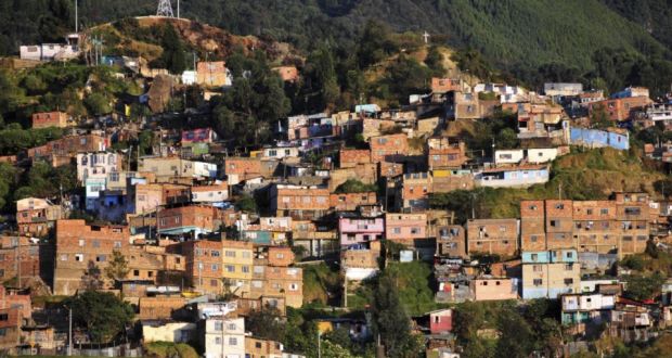 ‘Colombia has a long history of grave human rights violations. Five decades of conflict have resulted in approximately 5.7 million internally displaced people, involving the illegal seizure of approximately six million hectares of land.’ Photograph: Getty Images 