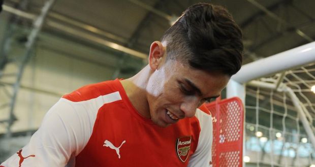  Arsenal unveil new signing Gabriel at London Colney. Photograph Stuart MacFarlane/Getty Images)