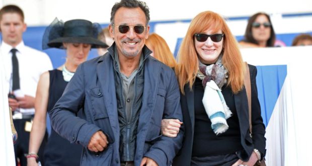 Bruce Springsteen with his wife Patti Scialfa. The Boss may perform two dates in Croke Park this summer. Photograph: Eric Luke/The Irish Times