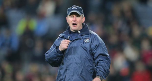 Jim Gavin accused Cork of defensive tactics. Photograph: Cathal Noonan/Inpho