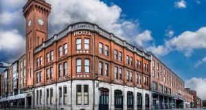 John Malone has added a number of Irish hotels to his property portfolio, including the Westin and Trinity City Hotel (above) in Dublin 2.  Photograph:  Cyril Byrne