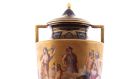 Detail from a 19th century painted urn which has a guide of €2,500-€3,500 at Sheppard’s three-day sale which begins on Tuesday