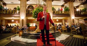 The renovated lobby of the famous Peabody Hotel. Photograph:  Chris Carmichael/New York Times
