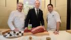 Minister Coveney is joined at the official launch of Irish beef on the US market by two-star Michelin chef, Paris-based Jean Paul Jeunet, and Dublin-born Cathal Armstrong