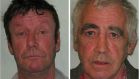 (Left) Kerry-born Arthur Spring (56)  was sentenced to three years and nine months imprisonment and disqualified from being a company director for 10 years. Edward Corr (52), originally from Co Donegal,  was given three years and nine months in jail.