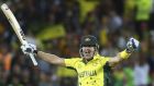 Shane Watson survived a brutal spell from Pakistan’s Wahab Riaz to help Australia into the World Cup semis. Photograph: Getty