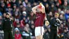 Galway’s  Joe Canning: his recent return strengthens the side  but the balance of motivation – for Dublin, a possible return to Nowlan Park for a relegation play-off – favours a Dublin win. Photograph: Inpho  