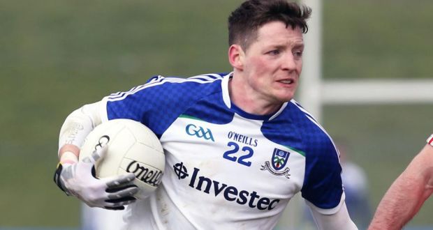 Conor McManus scored 0-6 as Monaghan came back to beat Kerry in Tralee in the Division One Allianz Football League game. Photograph:  Andrew Paton/Inpho/Presseye